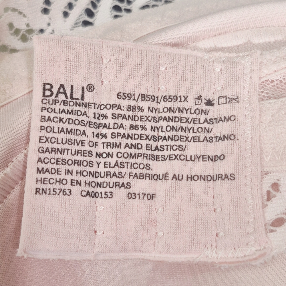 XXL Bali DF6591 DFB591 6591 Comfort Revolution‎ Lace Desire Shaping Wireless Bra - Picture 5 of 5